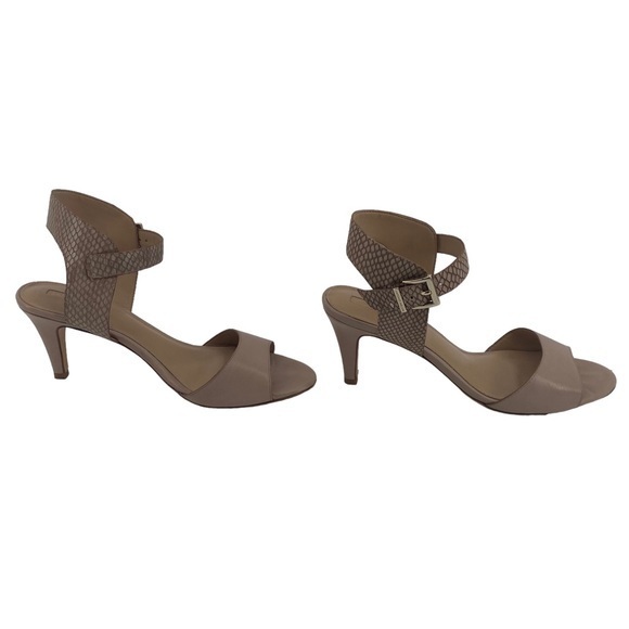 ANTONIO MELANI | Two-toned tan stiletto heels - Picture 2 of 9